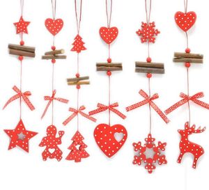2021 Новые деревянные рождественские украшения Длинные любви снега рождественская елка звезда Паттен праздничные принадлежности