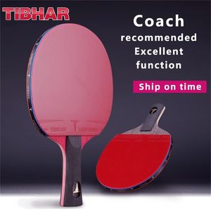 Wholesale table tennis cases for sale - Group buy TIBHAR Table Tennis Rackets Long Handle Carbon Pimples In Ping Pong Racket Hight Quality Blade Stars With Case