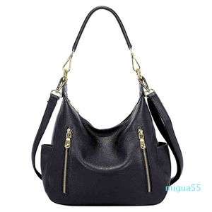 Bolsas de ombro Saco de Hobo Feminino Moda de couro macio couro feminino crossbody designer bolsa de meia-lua e bolsa