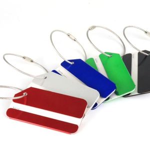 2021 Aluminium Alloy Luggage Tags Baggage Name Tags Suitcase Address Label Holder Travel Accessories