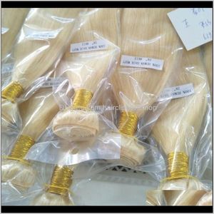 Virgin Extensions Brazilian Wefts Blonde Color 613 페루 인도 몽골 캄보디아 번들 Uly4f Weaves Ohfba