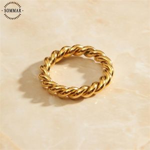 SOMMAR New Sale 18KGP Gold Filled Profumo donne anello di fidanzamento prezzi circolari in euro fabbrica all'ingrosso X0715