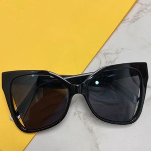 2022SS Black acetate sunglasses womens latest fashion trend personality style FOL003V casual party club women glasses UV protection belt original box