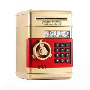 Electronic Piggy Bank Safe Box Geldboxen Für Kinder Digital Münzen Bargeldeinsparung Safe Kaution Mini ATM Machine Kind Weihnachten Geschenke X0726
