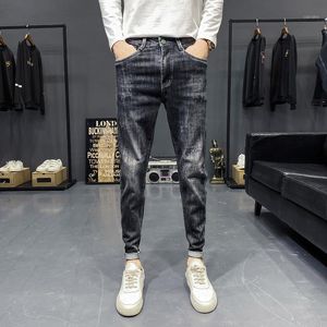 Jeans maschile 2021 Autumn Social Guy in stile coreano Slimtt Fit Skinny Plus Size Casual Fashion Men 5119 P65