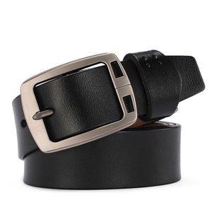 Bälten 2021 Men Belt Plus Size Male Leather äkta rem Luxury Pin Buckle Fancy Vintage For Jeans Drop