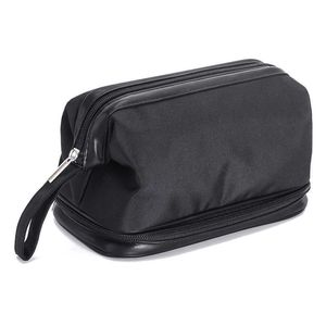 Double-deck Waterproof Cosmetic Bag Men Wash Shaving Travel Organizer Bag Necessaries Large Capacity Women Toilet Makeup Bag 210729