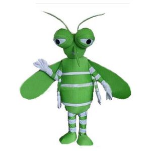 Halloween Green Mosquito Mascot Kostym Toppkvalitet Specialdesig Cartoon Anime Tema Karaktär Vuxen Storlek Carnival Jul Outdoor Party Outfit