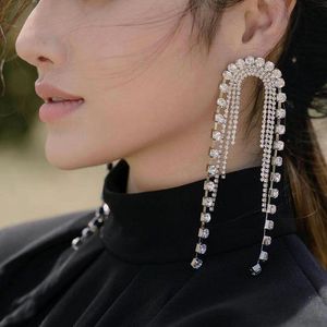 Ladies Fashion Jewelry Necklace Earring Set Rhinestone Tassel Bridal Wedding Party Banquet Dress Accessories Birthday Valentine s Day Halloween Christmas Gifts