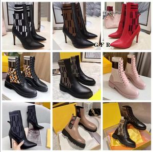 Wholesale clear pvc boots for sale - Group buy Women Designer Boots Silhouette Ankle Boot Black martin booties Stretch High Heel Sock Sneaker Winter Womens Shoes shoe008