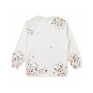 Mode CD Splash Ink Aquarell Graffiti Buchstaben Stickerei Logo Pullover DO Paar Tops Modelle Baumwollfrottee Stoff Bequemer Pullover