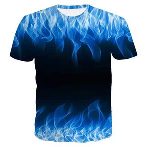 Colorful Men s D Printed T shirt Visual Impact Party Top Streetwear Punk Gothic Round Neck High Quality American Muscle Style Short Sleeve