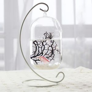 Party Favor 50 sztuk 32 CM 23cm Wiszące Szklane Kwiaty Roślin Wazon Stojak Uchwyt Terrarium Mikro Ekologiczne Krajobraz Kwiat Butelka Rack Hak