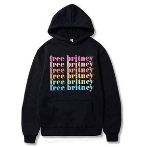 2021 Britney Spears Piękne zdjęcie Drukowane Para Odzież Cztery Sezon Nowy Kapturem Hip-Pop Streetwear Oversize Odzież H0823