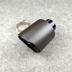 1 Piece Akrapovic Carbon fiber Exhaust Pipe Matte Grilled Black Stainless Steel AK Tailpipe Fit for all cars Auto Parts