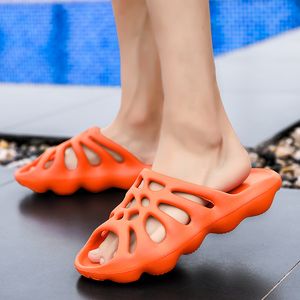 Unisex Summer Slippers Slip On Breathable Cool Beach Hole Shoes Couples Jelly Sandals Unreleased Slides Plus Size 35-46