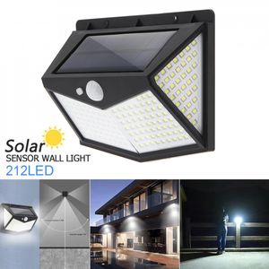 212 LED lysdioder Outdoor LED Solar Lights Waterproof Garden Led Lampen Wall Lamp Cold White Lantern For Fence Post