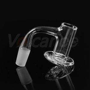 Liquidificador térmico de fundo grosso totalmente soldado, banger de quartzo sem domo, prego para fumar, 14mm 18mm, masculino, feminino, unhas para dab rig, bong de água de vidro