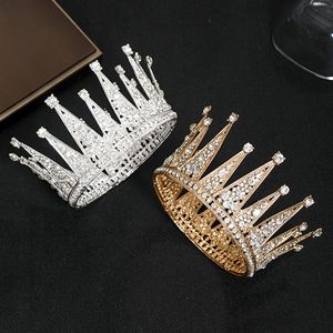 Royal Wedding Diamond Crown Hair Ювелирные Изделия Женская смола Зиркон Русалка Головной уборных Уголов для волос Принадлежности для волос