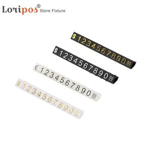 Tag Plastic Price Dollar Numeral Cubes Assembly Blocks Stick Combined Number Digit Tag Sign Watch Jewelry Pricing Display Cube