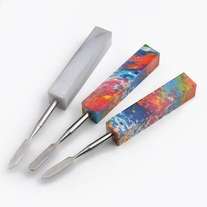 Reçine Tutucu Balmumu Aracı ile Metal Dabber 148mm Renkli Dab Sigara Aksesuarları Tırnak suyu Bong