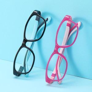 Очки Рама Степени оптовых-Смола подростки синего света блокирующие очки TR90 дети анти градусов Оптическая съемная рамка с ушными держателями солнцезащитные очки