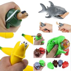 Fidget Toys Sensory Biting Leg Shark Squeeze Elastic Stress Relief Tortoise Dinosaur Bubbles Music Unzip Creative Gift surprise figet toy w