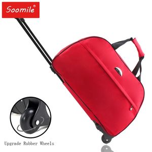 Bolsa de viagem para homens e mulheres com rodinhas Trolley Duffle Carry-On com tirante 211118