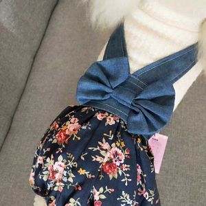 Vestidos Small SEN menina Pet Chihuahua Terno traje para filhote de cachorro bonito desenterador de cão roupas primavera e verão estilo coreano