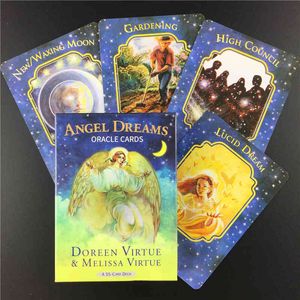 Anjo sonho oráculo oracles versão inglesa Divinate Divination Tarot Deck Jogo para adulto