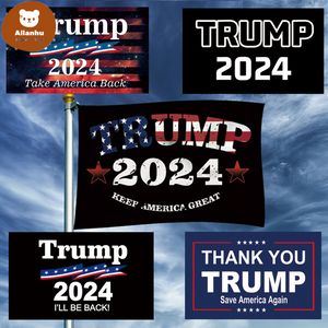 3x5ft Donald Trump 2024 Flaga Zapisz Amerykę ponownie wybory prezydenckie Również America Great ponownie DHL Szybka dostawa EF