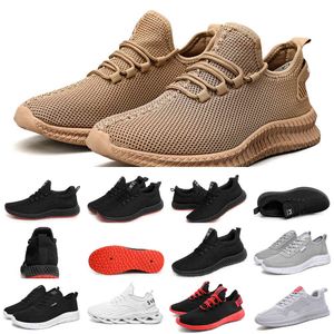 ODH0 Comfortable men shoes casual running breathablesolid Black deep grey Beige women Accessories good quality Sport summer Fashion walking shoe 20
