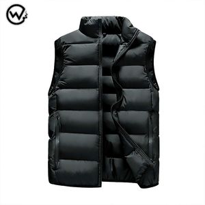 Giacca da uomo in cotone Gilet invernale senza maniche spesse da uomo Cappotti imbottiti in cotone Gilet caldi Top Plus Size L-6XL veste homme 211104