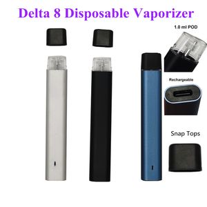 D8 Disposable Vape Pen pods Vaporizer for Thick Oil one Gram Customized E-cig 240mah Vapes Battery Disposables E-cigarettes Rechargeable Starter Kits 1.0ml Empty OEM