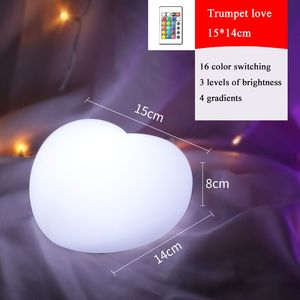 Party Supplies Holding Love Heart Lamp for Wedding Stage Decoration Venue Layout Scene Valentine's Day Gifts 16 Colors Light Photography Props