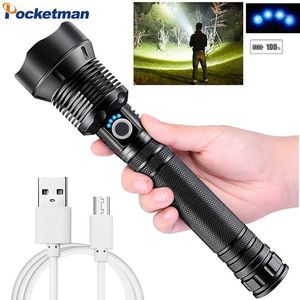 Latarki Pochodnie XHP70.2 LED USB Rechargable Zoomable XHP70 / XHP50 Camping Hand Light Użyj 18650 baterii