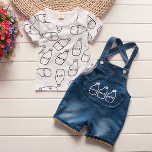 BibiCola Summer Baby Boy Clothes Set Children Clothing Sets Baby Products Tops+Shorts 2PCS Tracksuit Kids Clothes Boys Clothing X0802