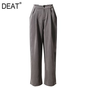 Spring And Autumn Father Casual Suit Pants For Women Full Length High Waist Trousers Female Mall Goth GX1137 210421