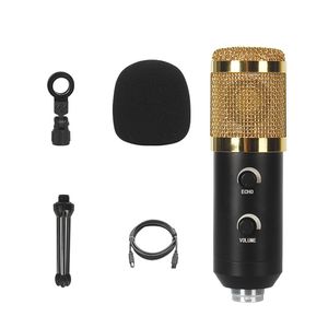 BM838 Profesyonel USB Mikrofon Dinamik Mic Sistemi Seti PC Kayıt Karaoke Mikrofonlar Kayıt Stüdyo Gürültü Azaltma Setleri