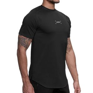 Vücut Geliştirme Giyim O Boyun Kısa Kollu Erkek T Gömlek Erkekler Moda Avrupa Boyutu Tişörtler Rahat Erkek T-shirt için 210706 Tops