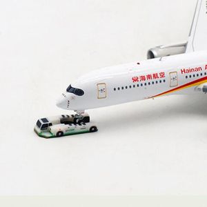 Wholesale toy trailers resale online - Scale Boeing Airbus model aircraft trailer truck to tractor vehicle display scene toy model