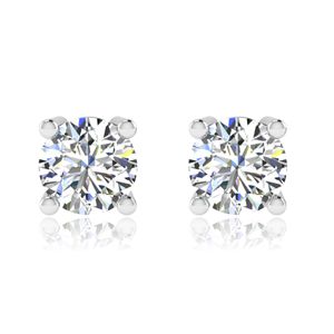 Real 100% GRA Moissanite Stud For Women 925 Sterling Siver White Gold Color Gemstone Diamond Earrings Wedding Jewellery