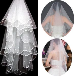 Wholesale short bride veil for sale - Group buy Hair Accessories Short Fashion Wedding Veil Two Layer Bride Headdress White Ivory Simple Bridal With Comb