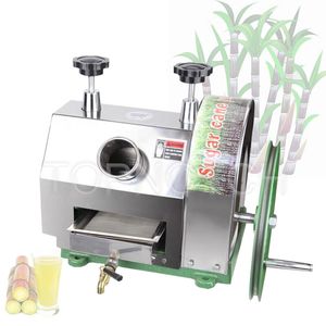 Máquina de espremedor de cana-de-açúcar manual de aço inoxidável comercial Triturador manual de Saccharum Equipamento de processamento Extrator de cana-de-açúcar