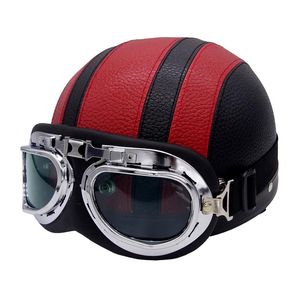 Caschi moto Casco aperto personalizzato Uomo Donna Vintage Retro Equitazione Proteggi attrezzatura Cascos Para Moto