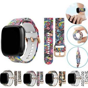 Szklana skrzynka + Pasek z drukowanym Pasek dla Apple Watch Band 42mm 38mm Bransoletka silikonowa Correa do Zegarek Apple 44mm 40mm SE 6 5 4 3 2