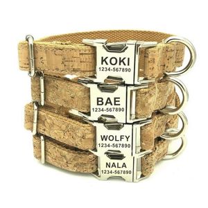 Hundehalsbänder, Leinen, personalisiertes Holzhalsband, natürlicher Stil, goldene Linien, individueller Namensschild für Welpen und Katzen, verstellbar, einfaches Haustierzubehör