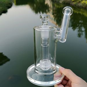 Mobius Matrix Glass Bongs 5mm tjocka bong -vattenpipor Sidecar Birdcage Perc vattenrör 18mm kvinnlig fog med logotyp