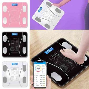 Body Fat Digital Scale Electronic scales Smart Bluetooth Adult weight scale Household Small Body Balance Retest USB Rechargeable H1229