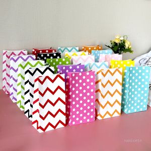 Party baking Christmas wrapping bag colorful polka dot paperbag food gift Packaging Paper 10 color T2I52273